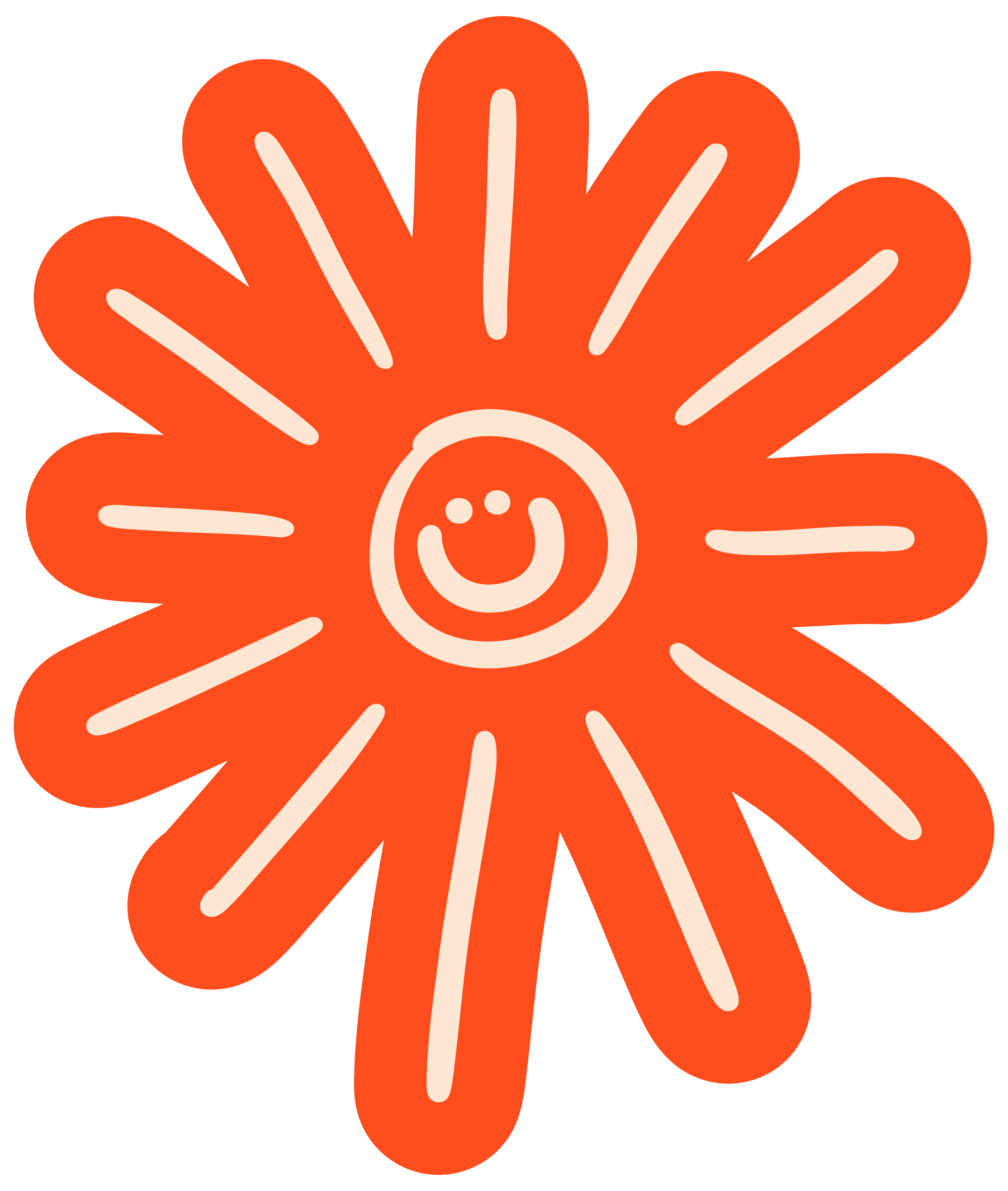 Illustration of a sun with rays and a smiley face for Hand It Down Kid's Resale Shop in Santa Cruz, CA (by artist, Dorey Kronick)