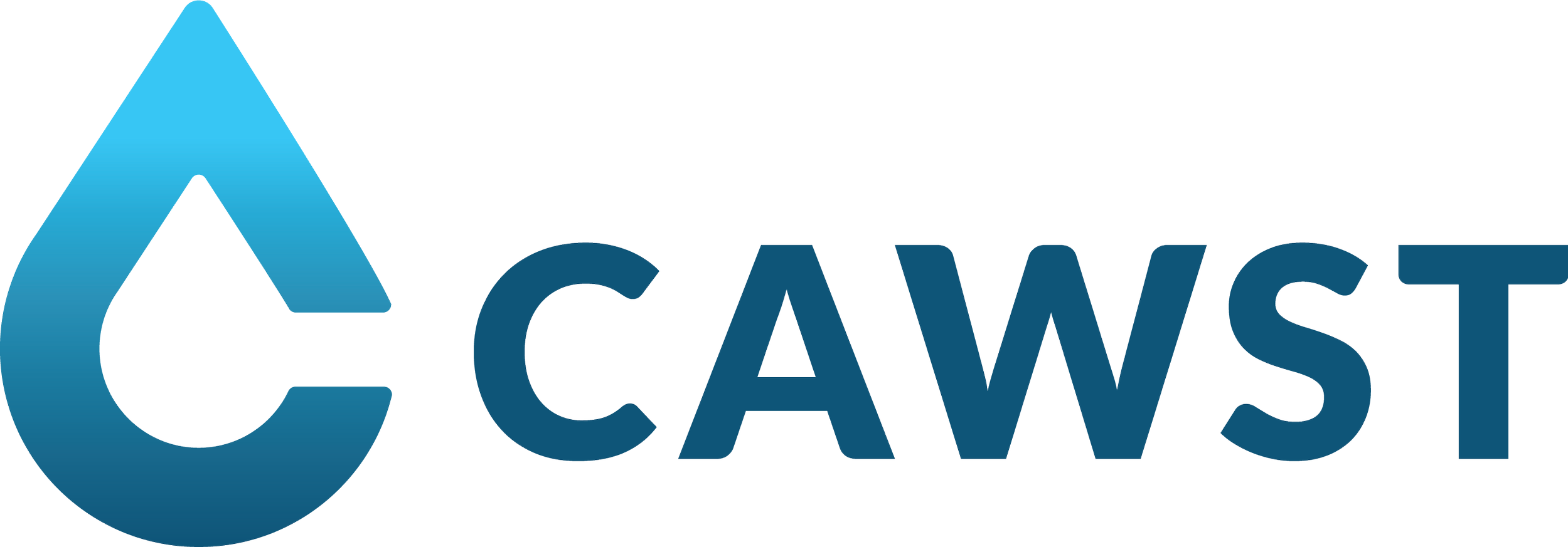 C-A-W-S-T logo with a water droplet design on the left.