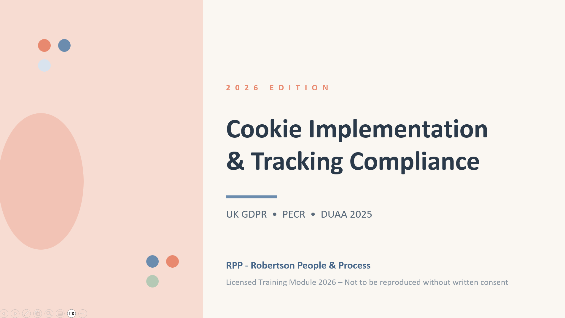 Cookie Implementation & Tracking Learning Deck