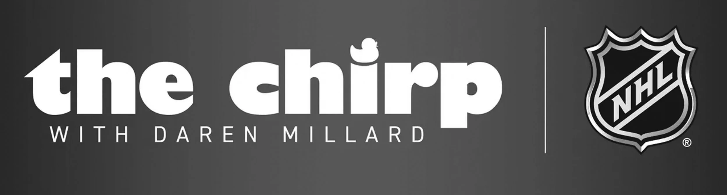 Logo of the podcast 'TheChip with Daren Millard' featuring the NHL logo on a gray background.