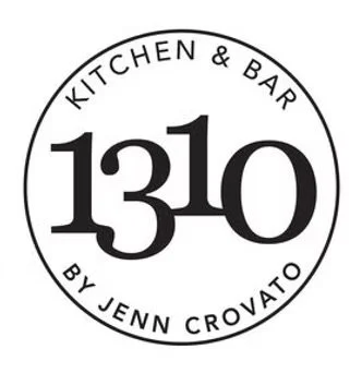 Logo for 1310 Kitchen & Bar by Jenn Crovato with the number 1310 in the center.