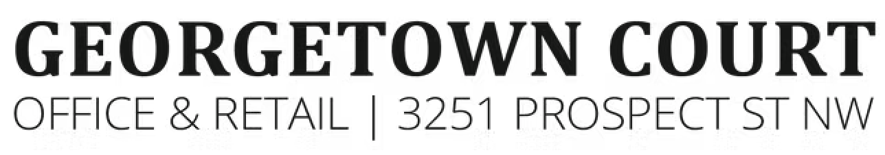 Sign for Georgetown Court Office & Retail located at 3251 Prospect St NW.
