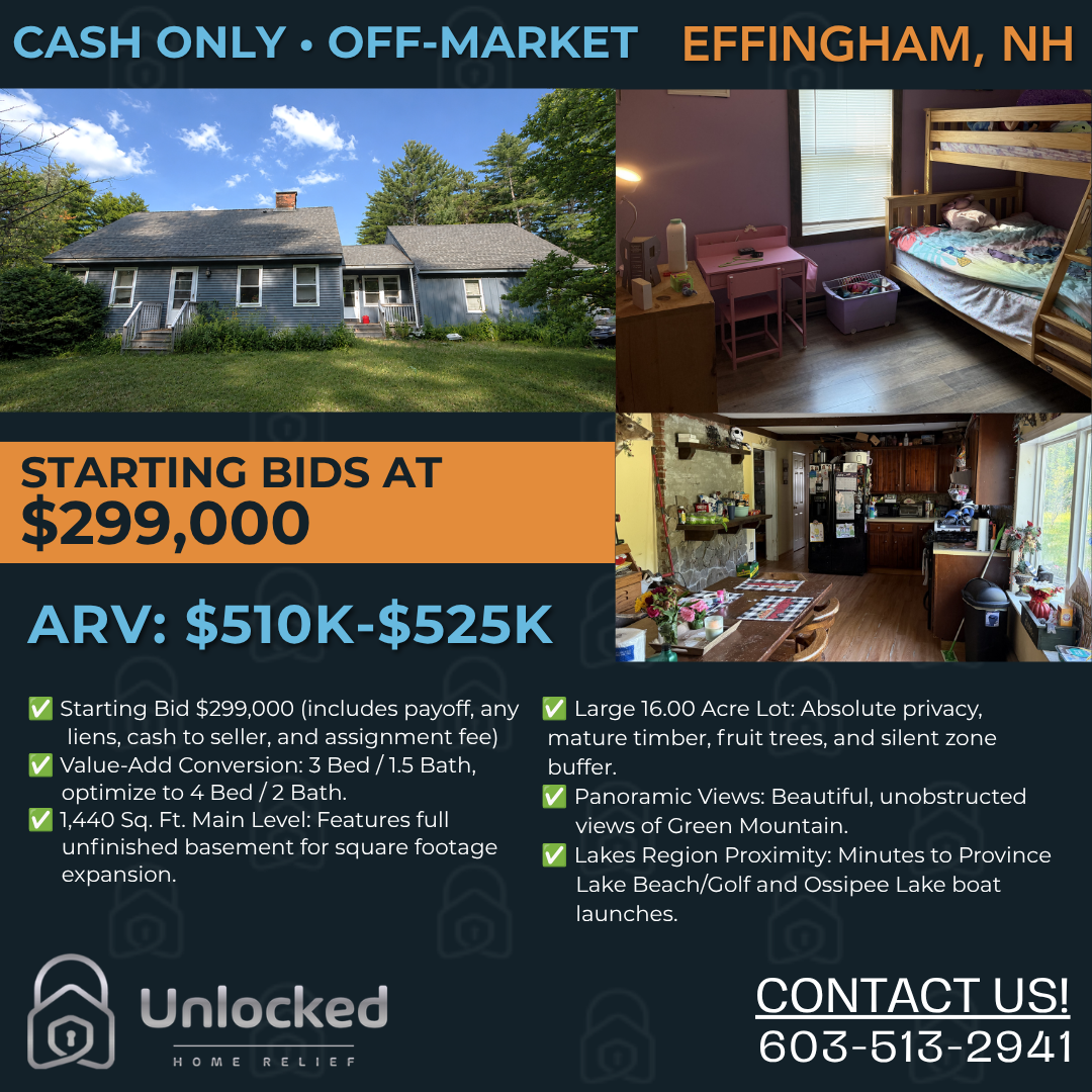 Rare 16 Acre Flip Opportunity in NH's Lakes Region Corridor
