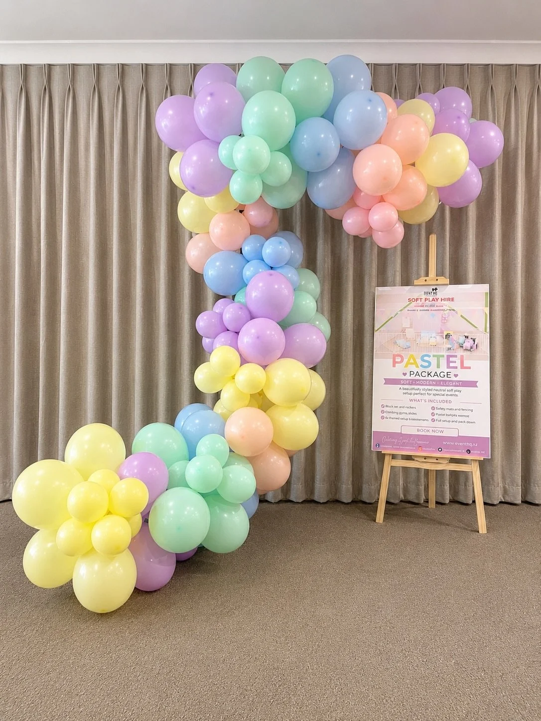 🎈 Make your party pop ✨ Our custom 5m balloon garlands are designed to match your theme perfectly and create that wow moment for any celebration 💕 Only $140, including delivery!