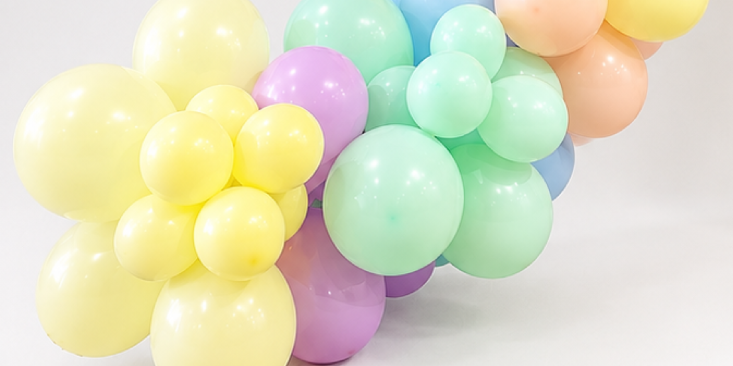 Custom pastel balloon garland in Palmerston North for birthdays
