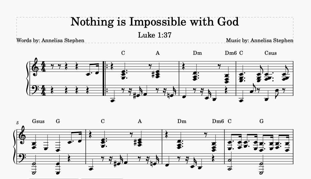 Nothing is Impossible With God