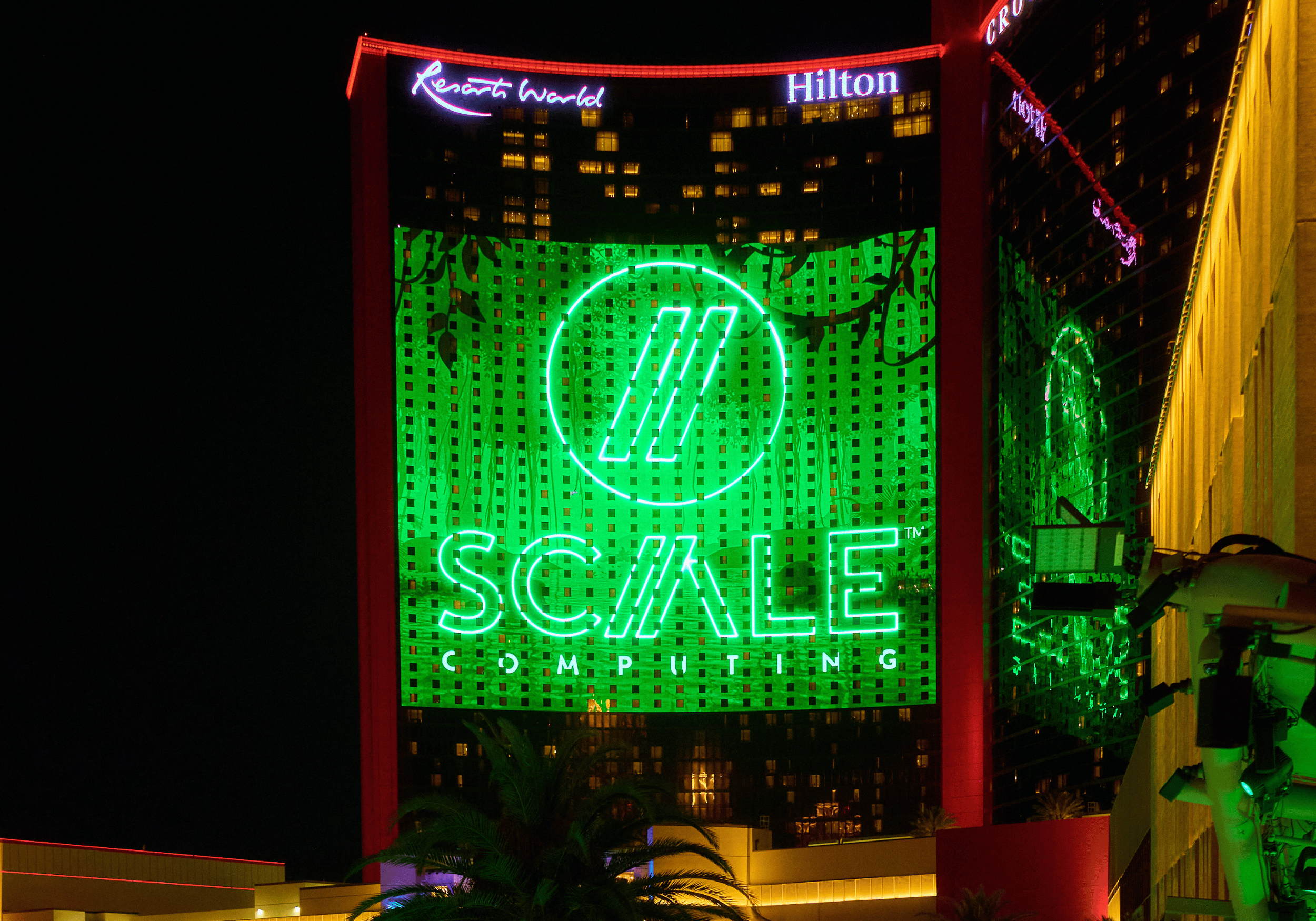 Image of Scale Computing's branding onsite at their 2026 conference.