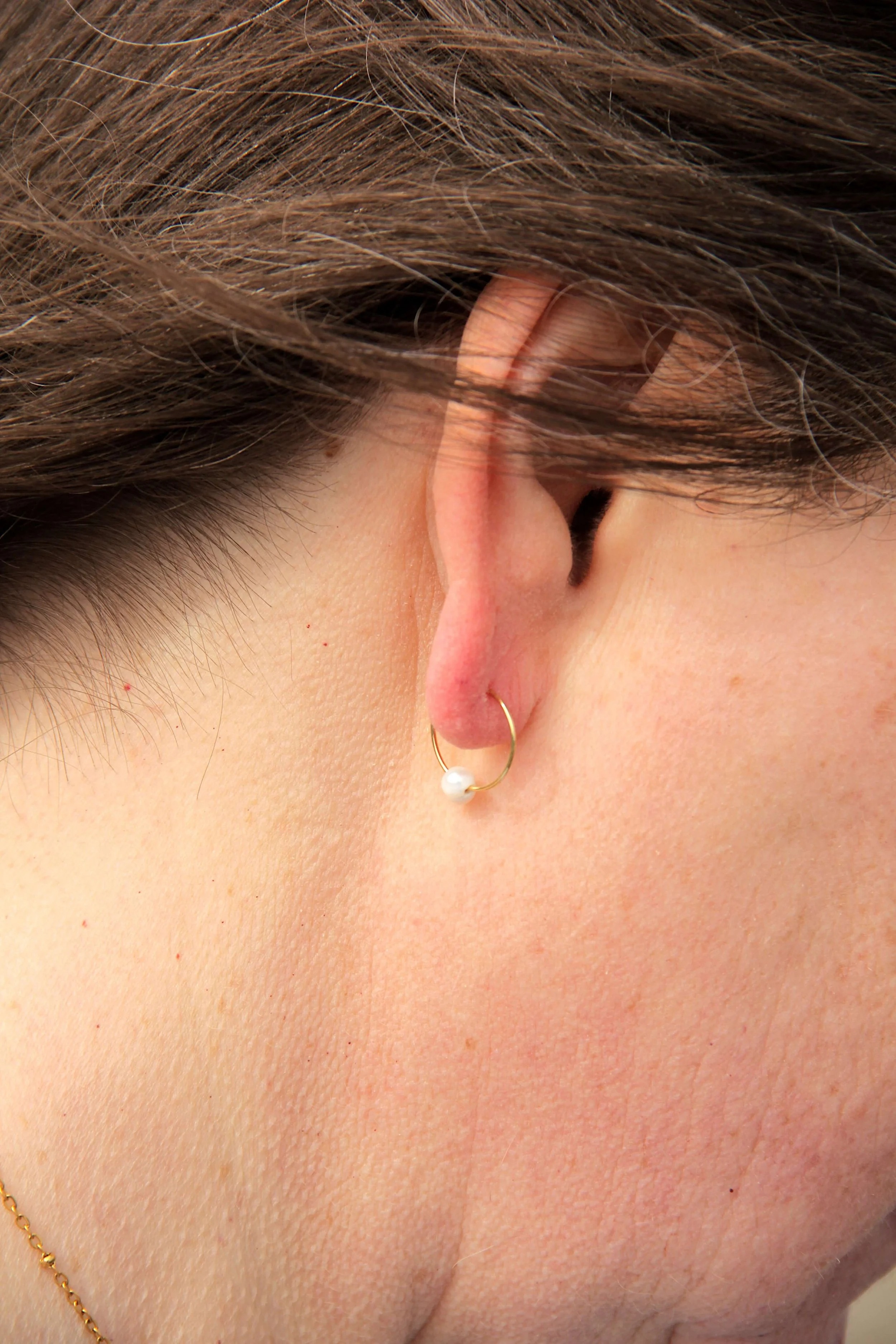 Freshwater Pearl Hoop Earrings