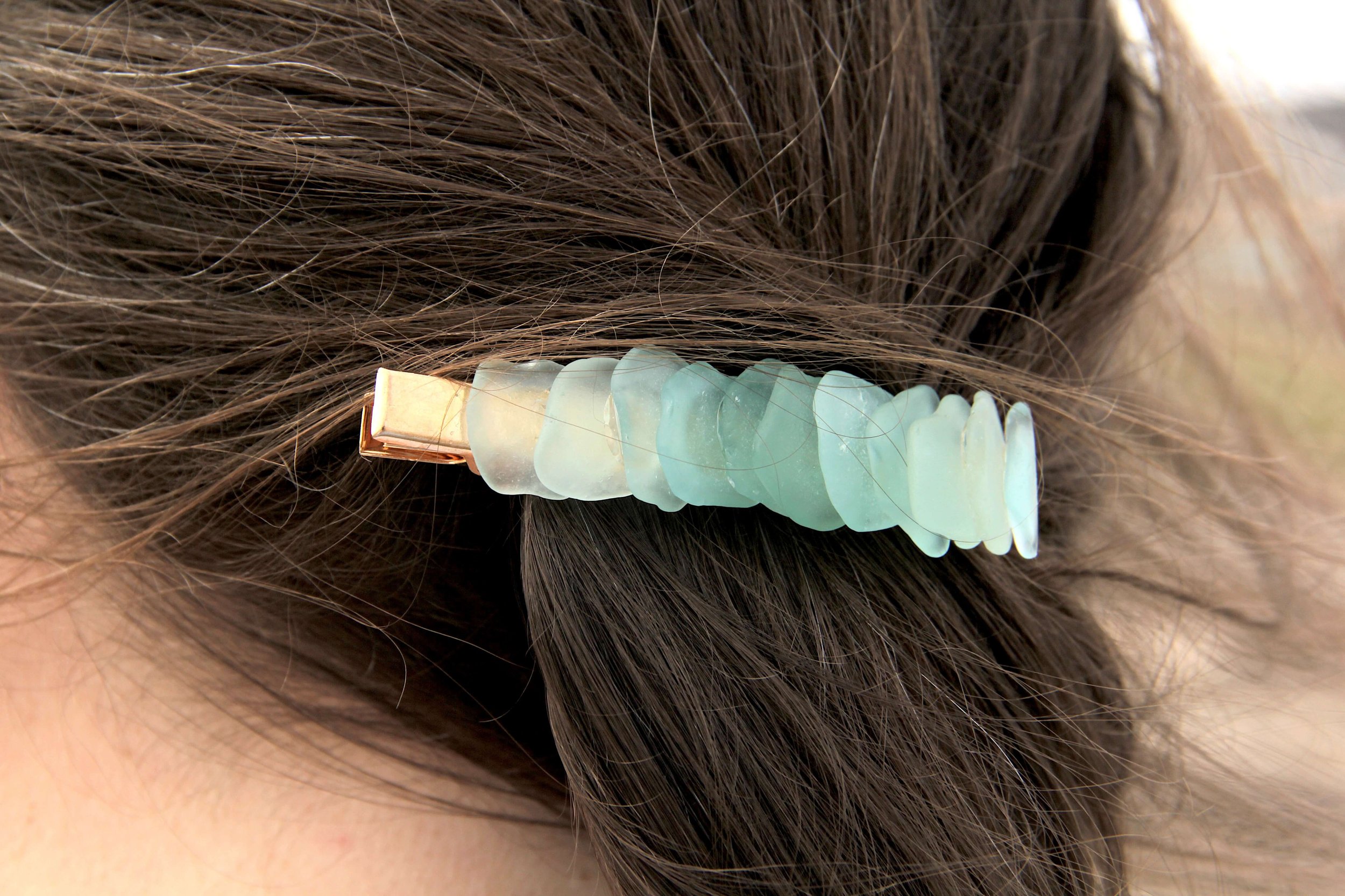Sea Glass Hair Clip