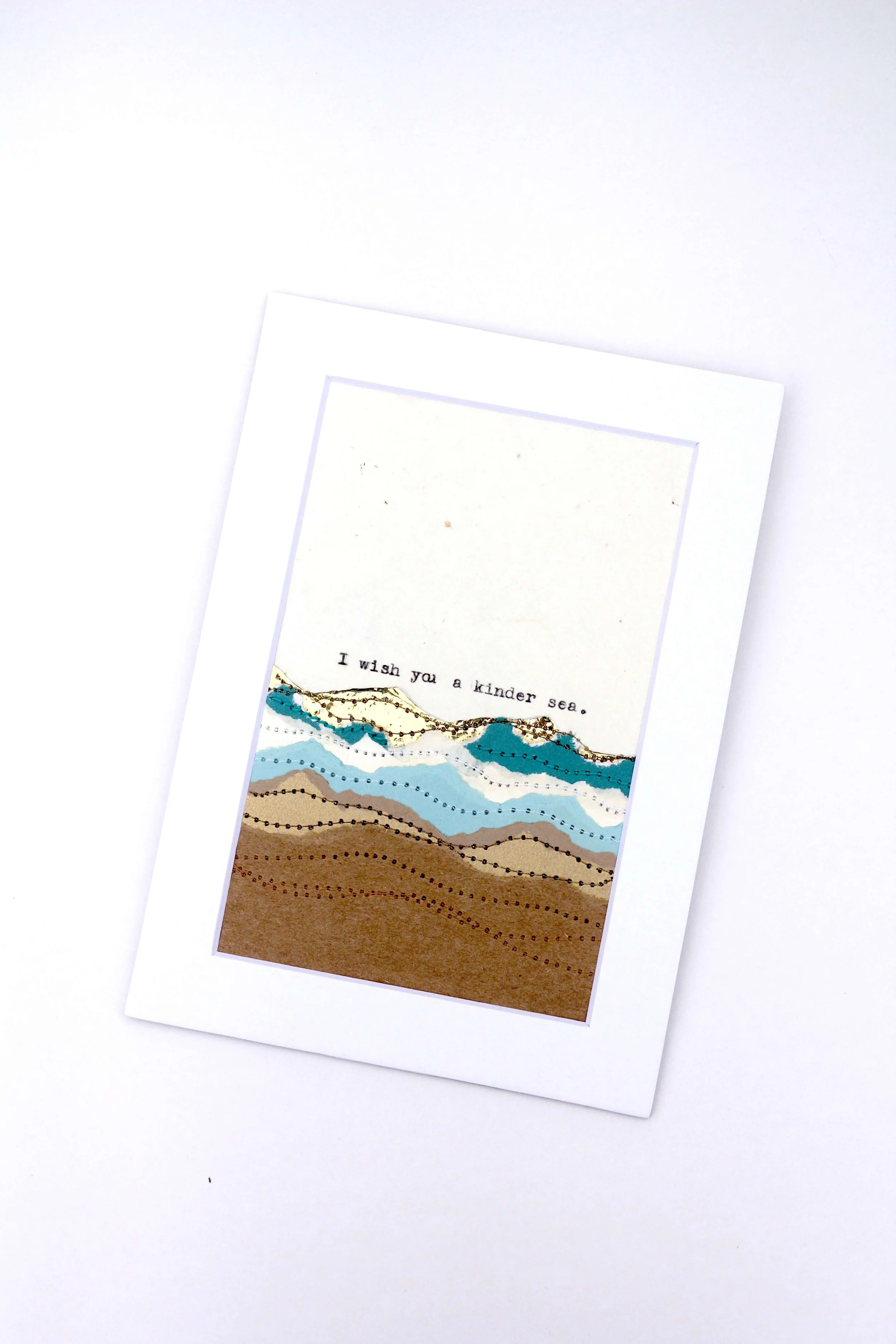 A Kinder sea art print on a white background.