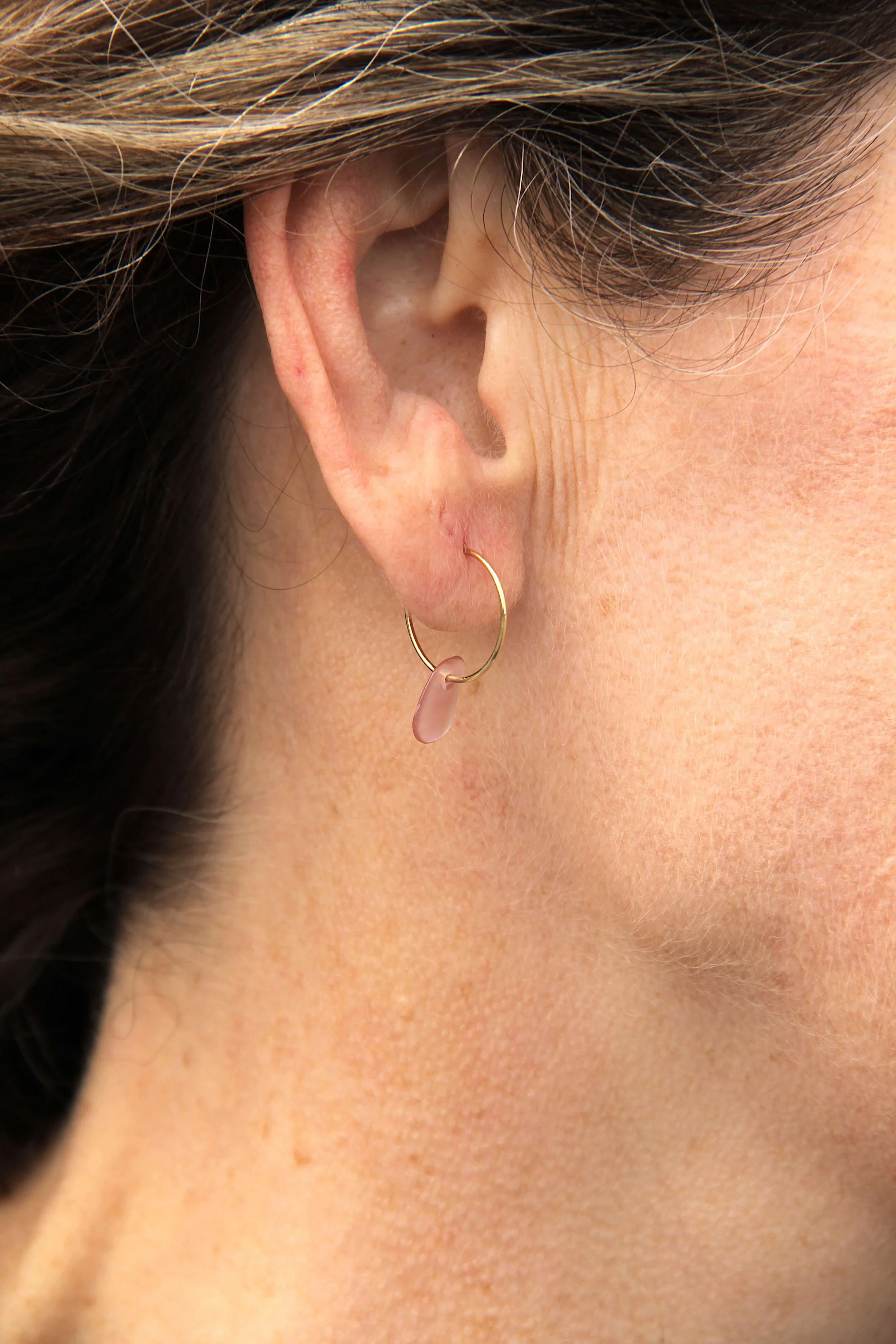 Seashell Hoop Earrings