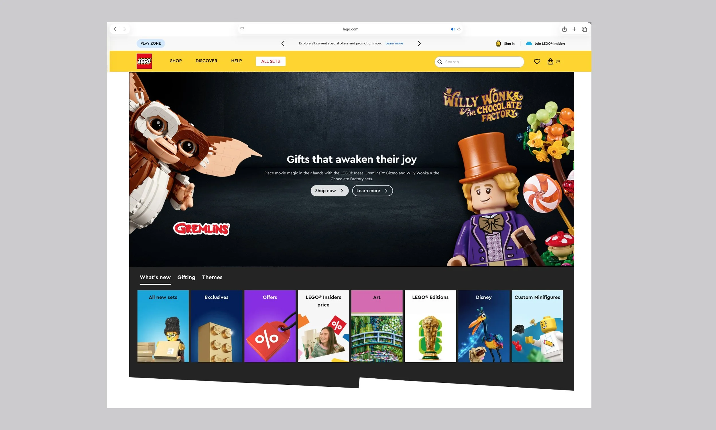 LEGO Adults Gifting Campaign - Online Assets including HERO Banners, Social and Commercial Display Ads.