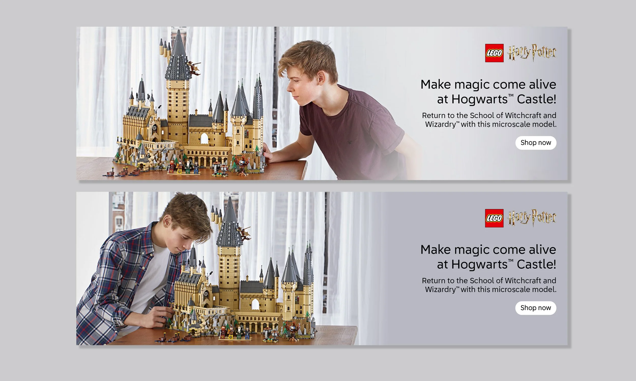 LEGO Harry Potter Exclusive - Art Direction of Photo Shoot, HERO Banners & Social Media Assets.