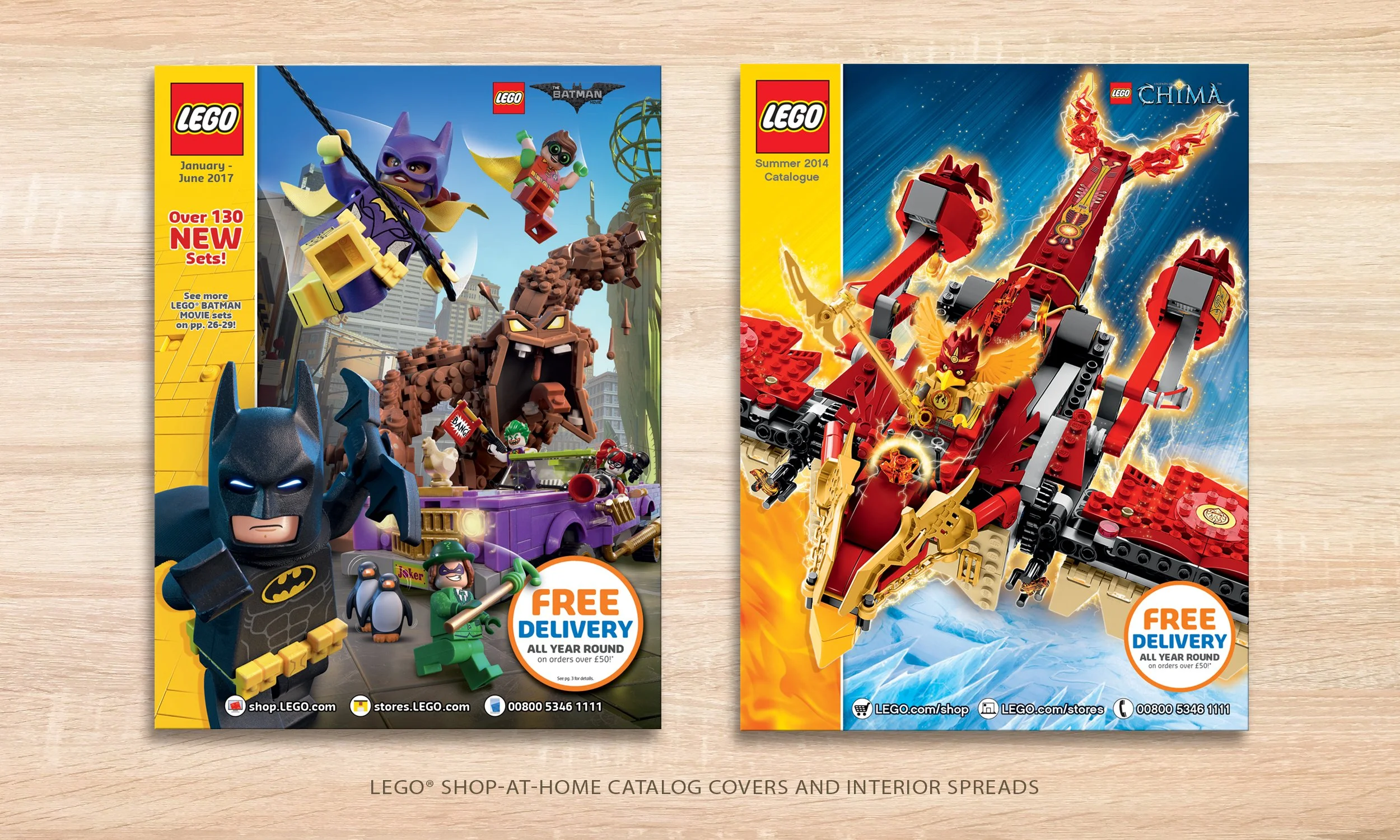 LEGO Shop-At-Home Catalog Covers and Interior Spreads