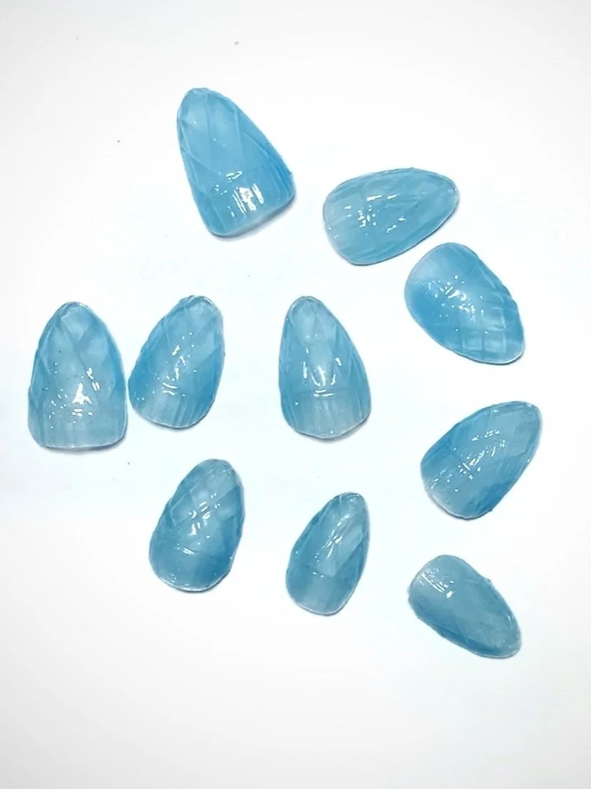 Vintage Blue Glass Set