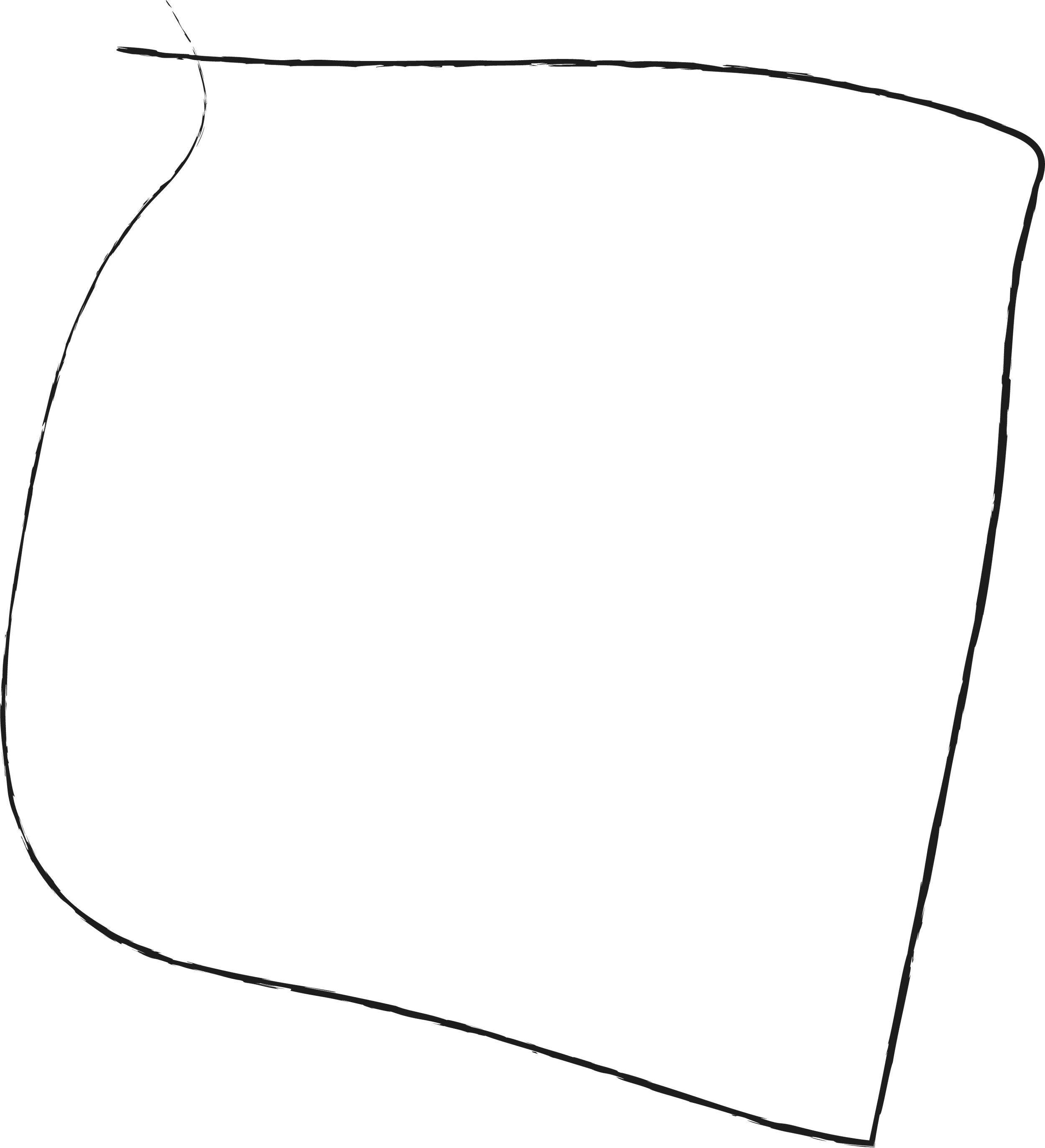 black scribble of a square framing an image