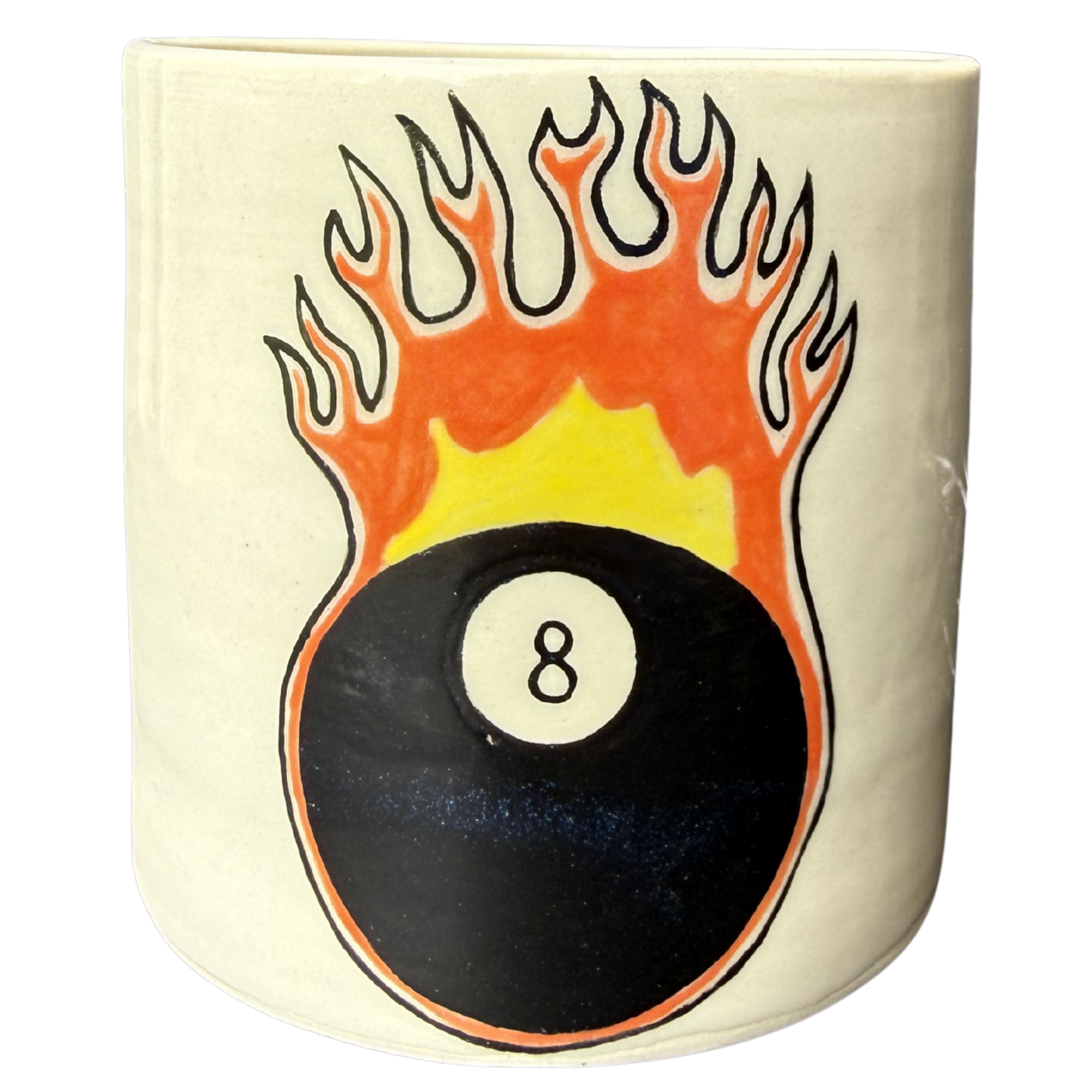Flaming 8 Ball Tumbler