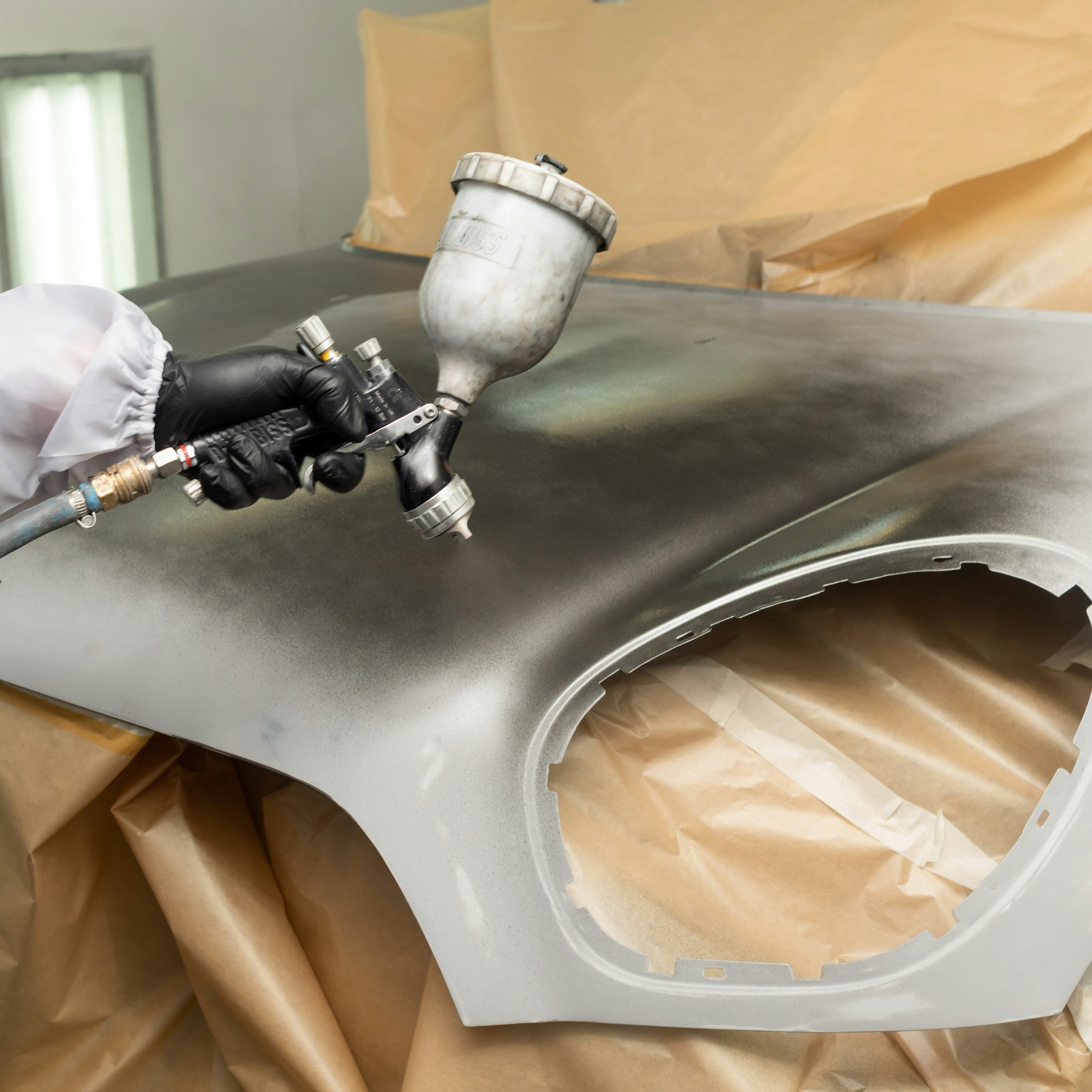 Mobile SMART repair on luxury vehicle