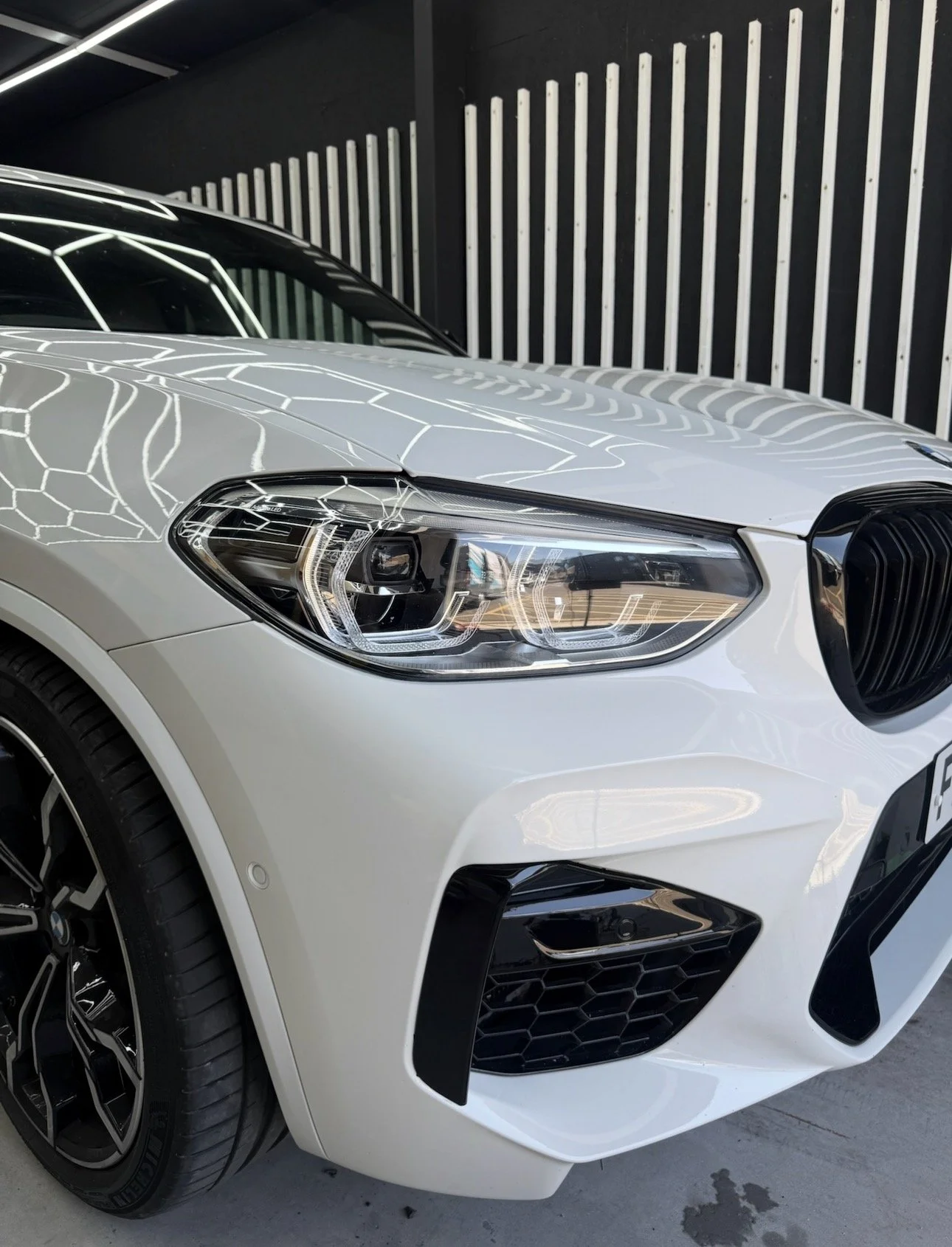 Close-up of a car bumper after being painted by Bespoke Smart Repair in Herne Bay