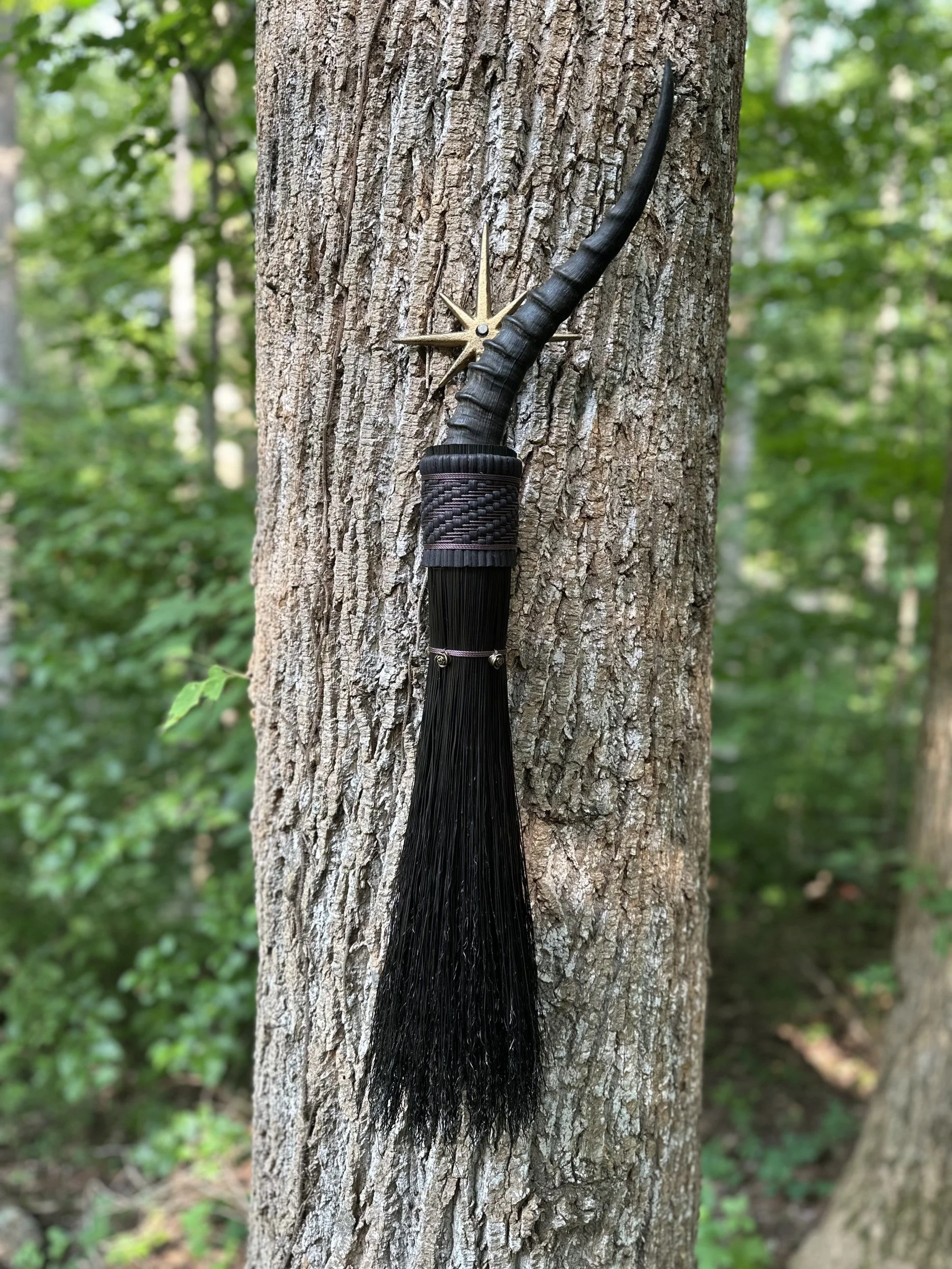Black Springbok Horn Broom-BrookeandTheBroomstick.jpg
