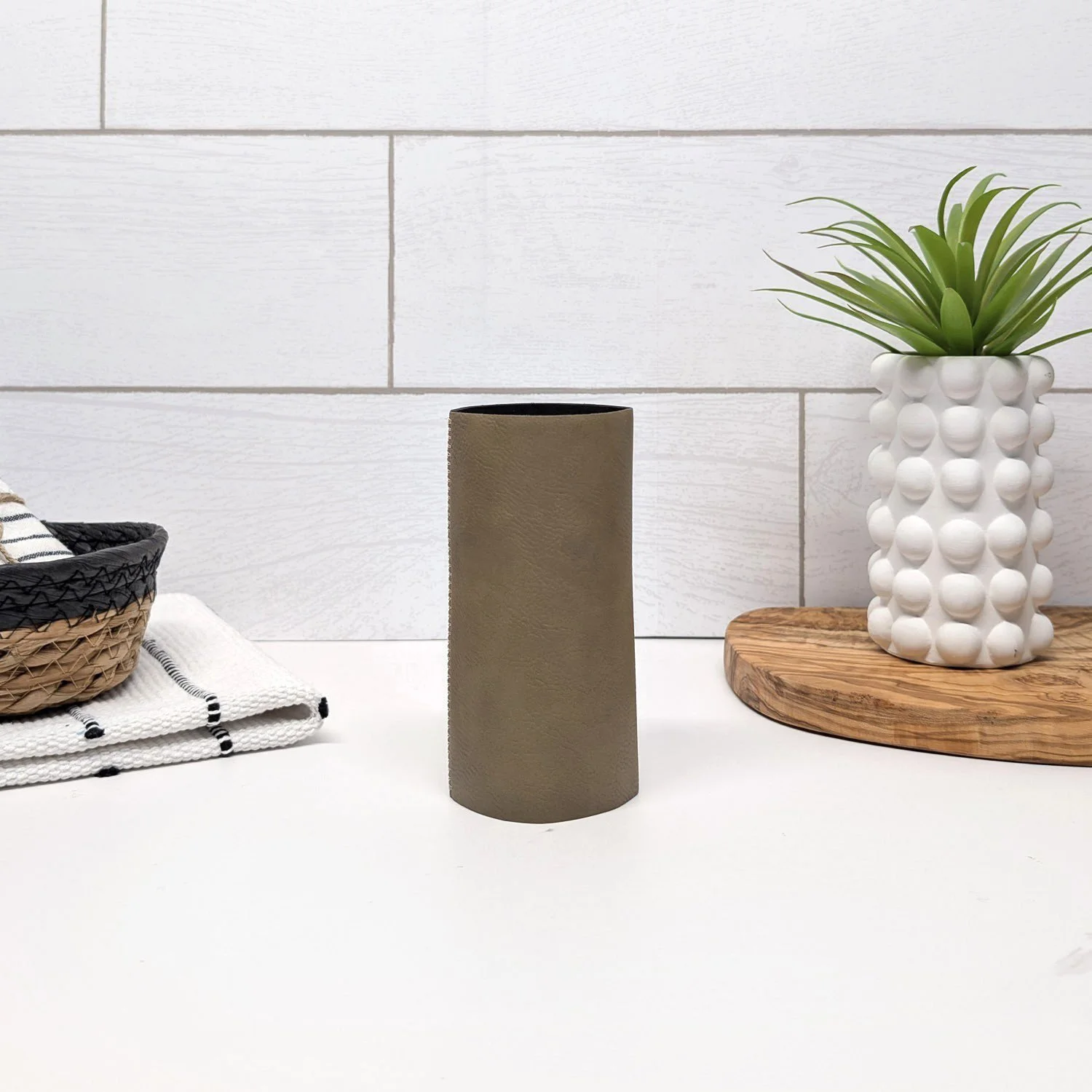 Skinny Leatherette Beverage Holder