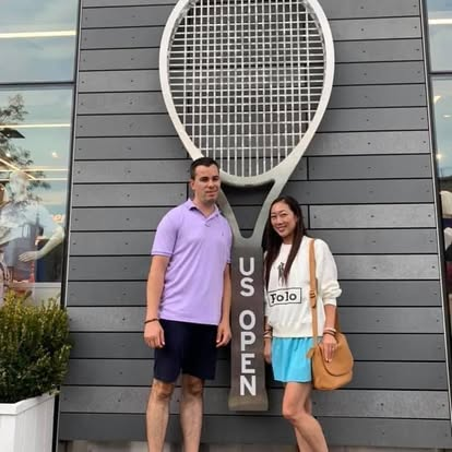 Sophia Park McKenna visiting the US Open tennis tournament.