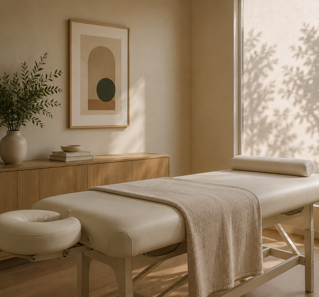 Therapeutic massage therapy treatment focused on recovery, mobility, relaxation, and long-term wellbeing at Larch House Physio & Movement.