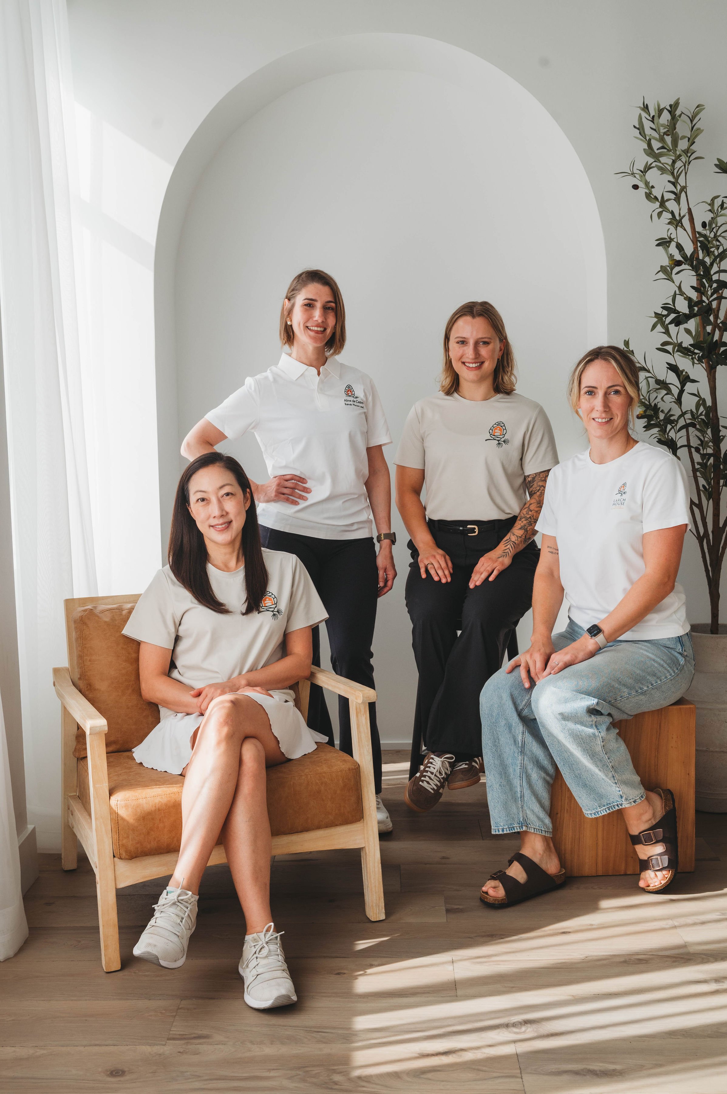 Larch House Physio & Movement team providing physiotherapy, rehabilitation, Pilates and movement services in Stittsville, Ontario.