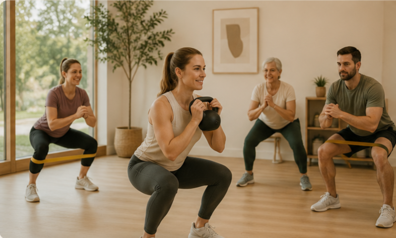Beginner-friendly strength training workshop focused on movement confidence and exercise fundamentals.