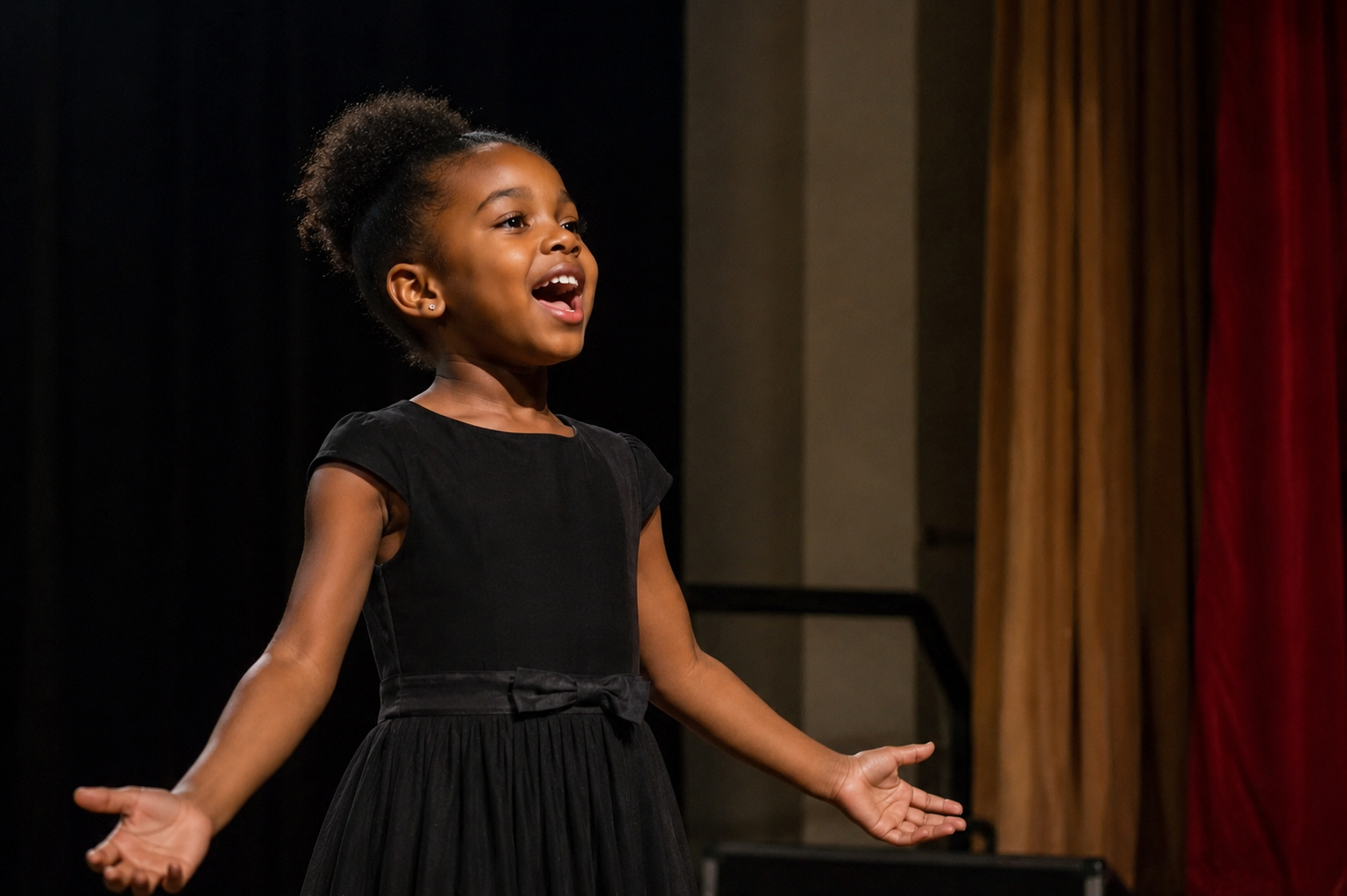 A girl Child Singing