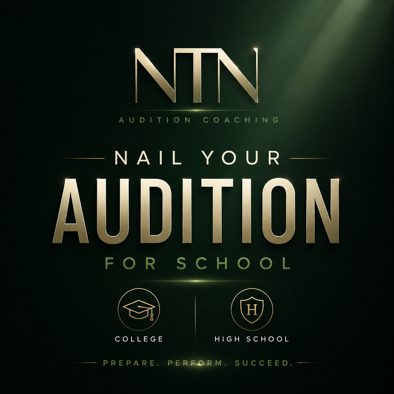 High School / College Audition Coaching