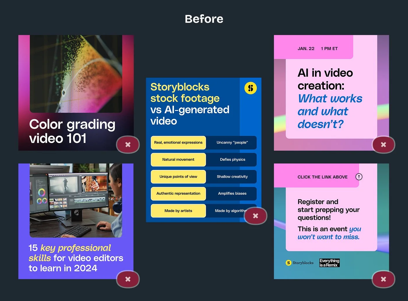 Banner ads before the visual consistency audit