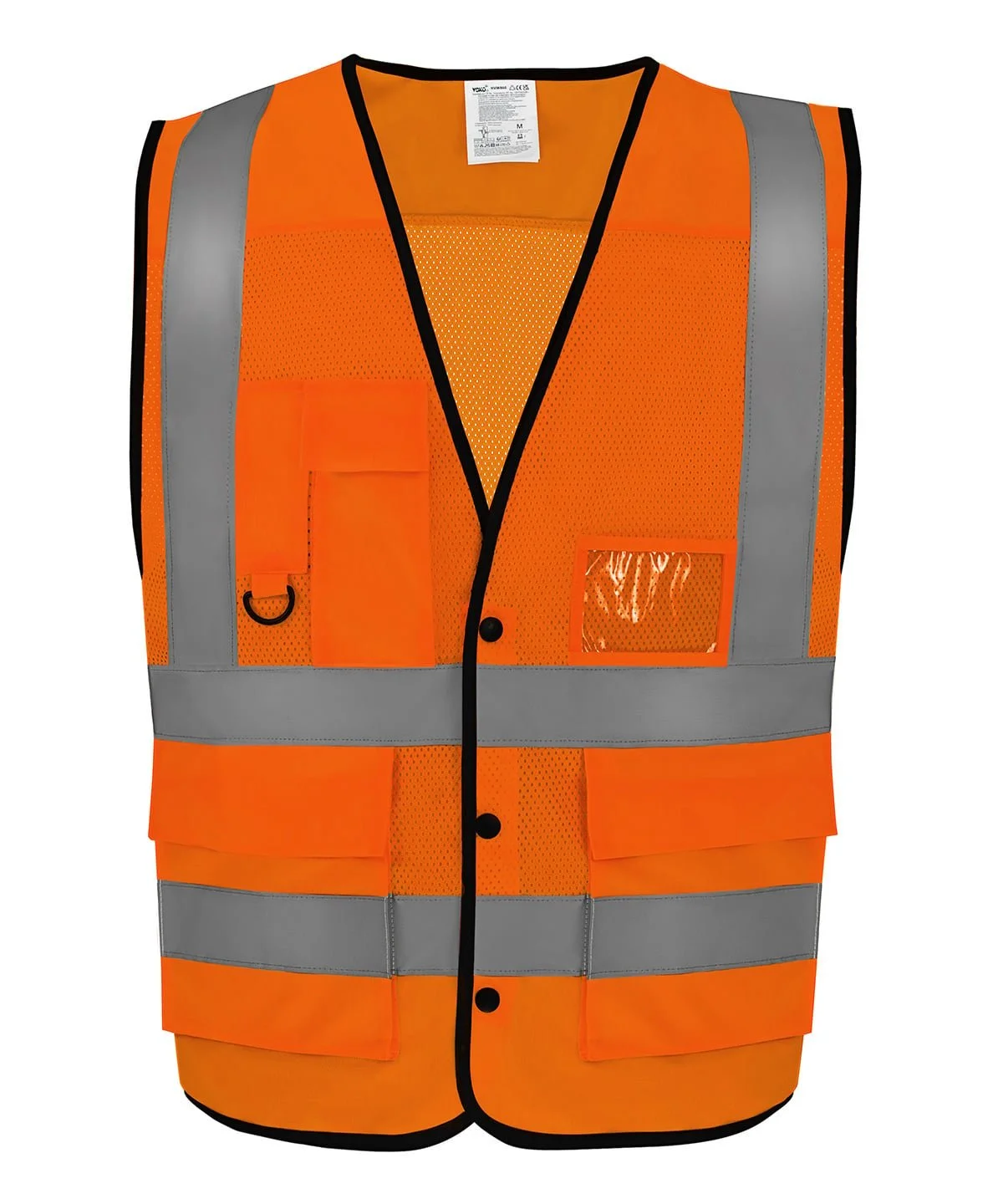 Hi-vis open mesh button waistcoat