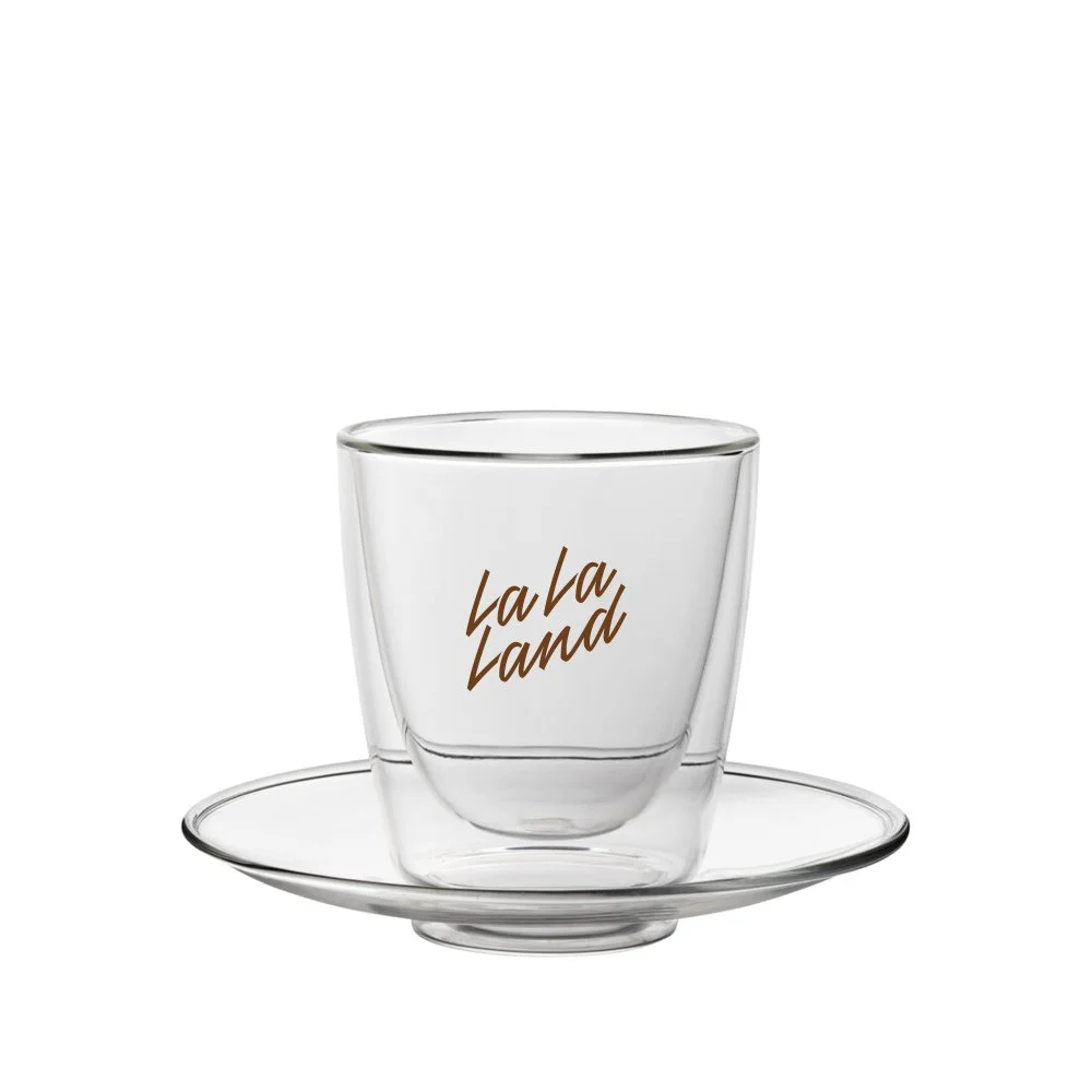 Double Walled Cappuccino Set Glass