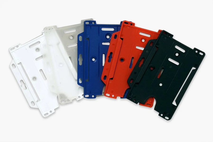 PW5 Open Faced RIGID Plastic Wallets