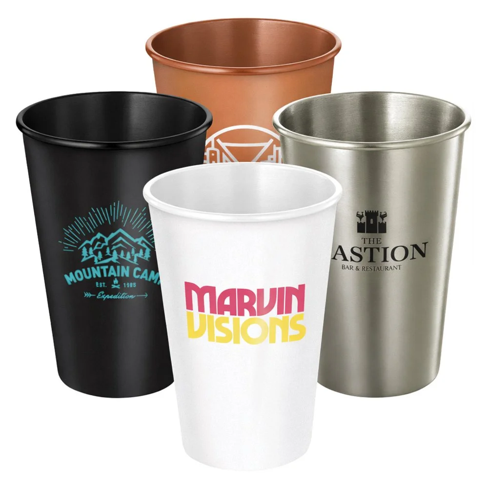 Stainless Steel Metal Cups (500ml)