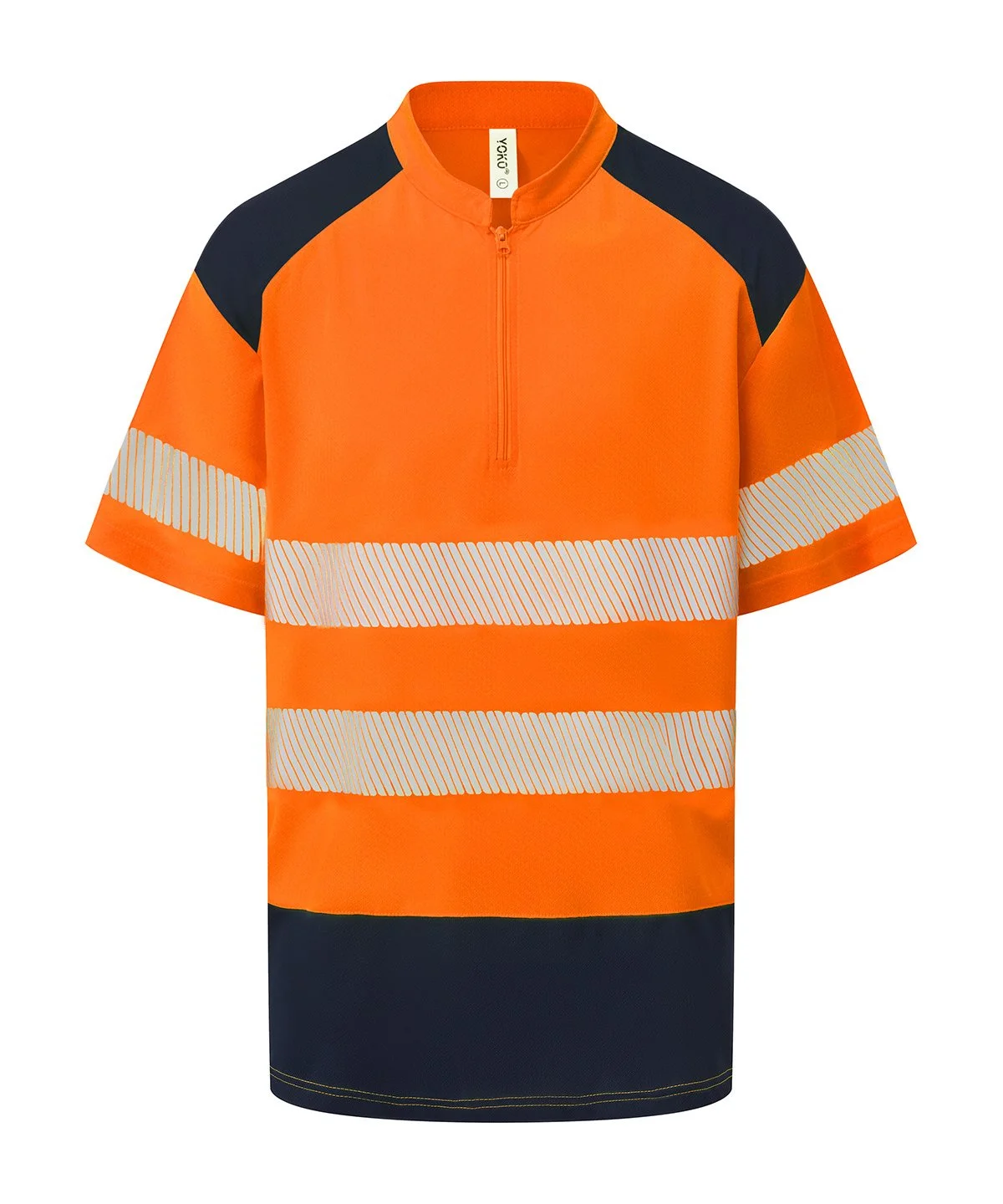Hi-Vis Zip Neck T-Shirt