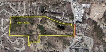 149+ acres located on Bells Ferry Road in SW Cherokee County.  This is the largest undeveloped parcel of land left in south Cherokee County and in the heart of the LCI district.  Tony Eyl  as Exclusive Broker representing the Buyer.