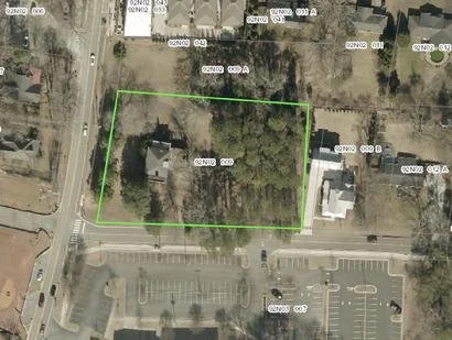 2.4 acre assemblage at corner of Dobbs and Main Street in the heart of downtown Woodstock.  Zoned for 20,000 sq. ft. commercial space and 34 residential units.  