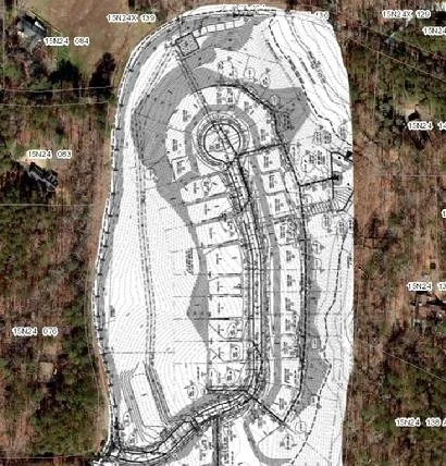 18+ Acres on South Cherokee Lane in Woodstock, GA zoned and entitled for 29 single family detached lots.  Tony Eyl as Exclusive Broker representing the Buyer.