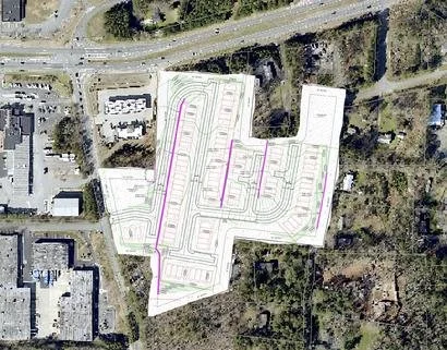 16.47 acre assemblage at Highway 92 & Hames Road in Woodstock, GA entitled for 89 single family attached lots.  