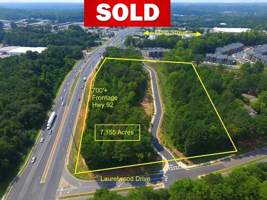 7.155 Acres Hwy 92 zoned GC:  SOLD!