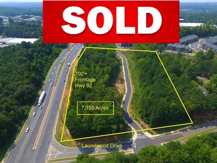 7.155 Acres Hwy 92 zoned GC:  SOLD!