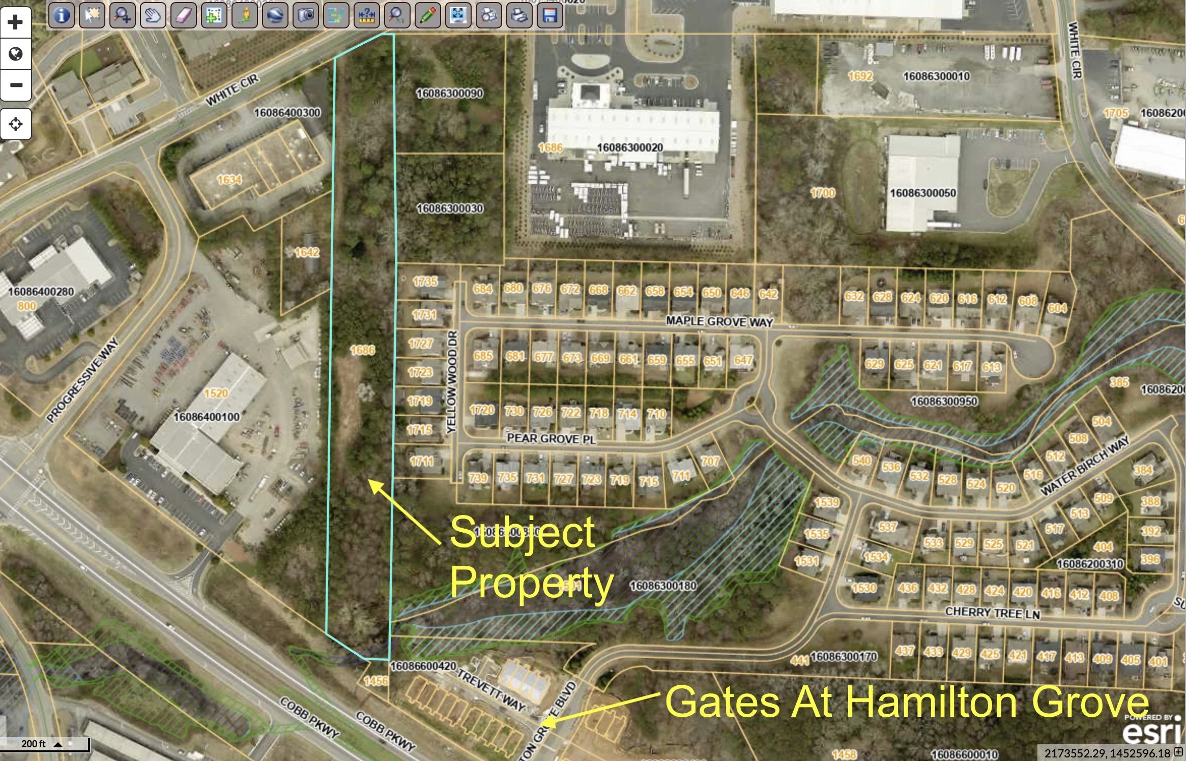 3.0705 Acres  1686 Cobb Parkway North, Mareitta, GA 30066