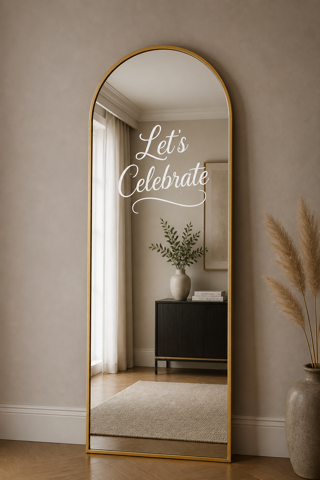 Mirror with Vinyl
