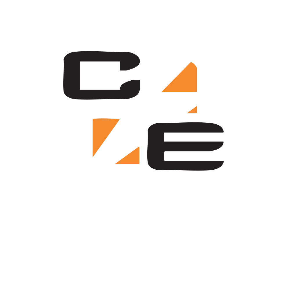 Logo for Colevan Electric featuring stylized letters C and E in black, white, and orange on a black background.