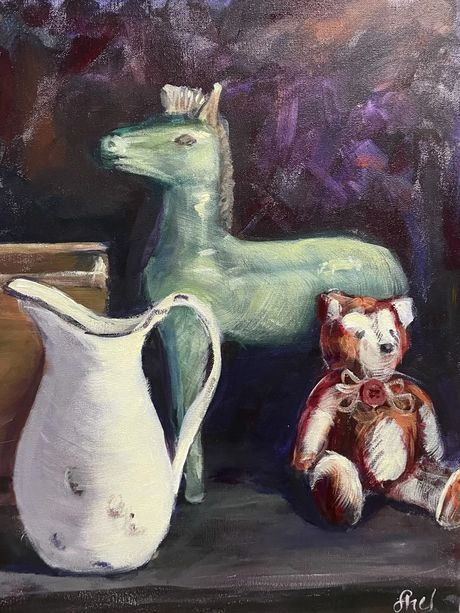 THE ATTIC (study) | 16x12in 
acrylic on canvas | $200