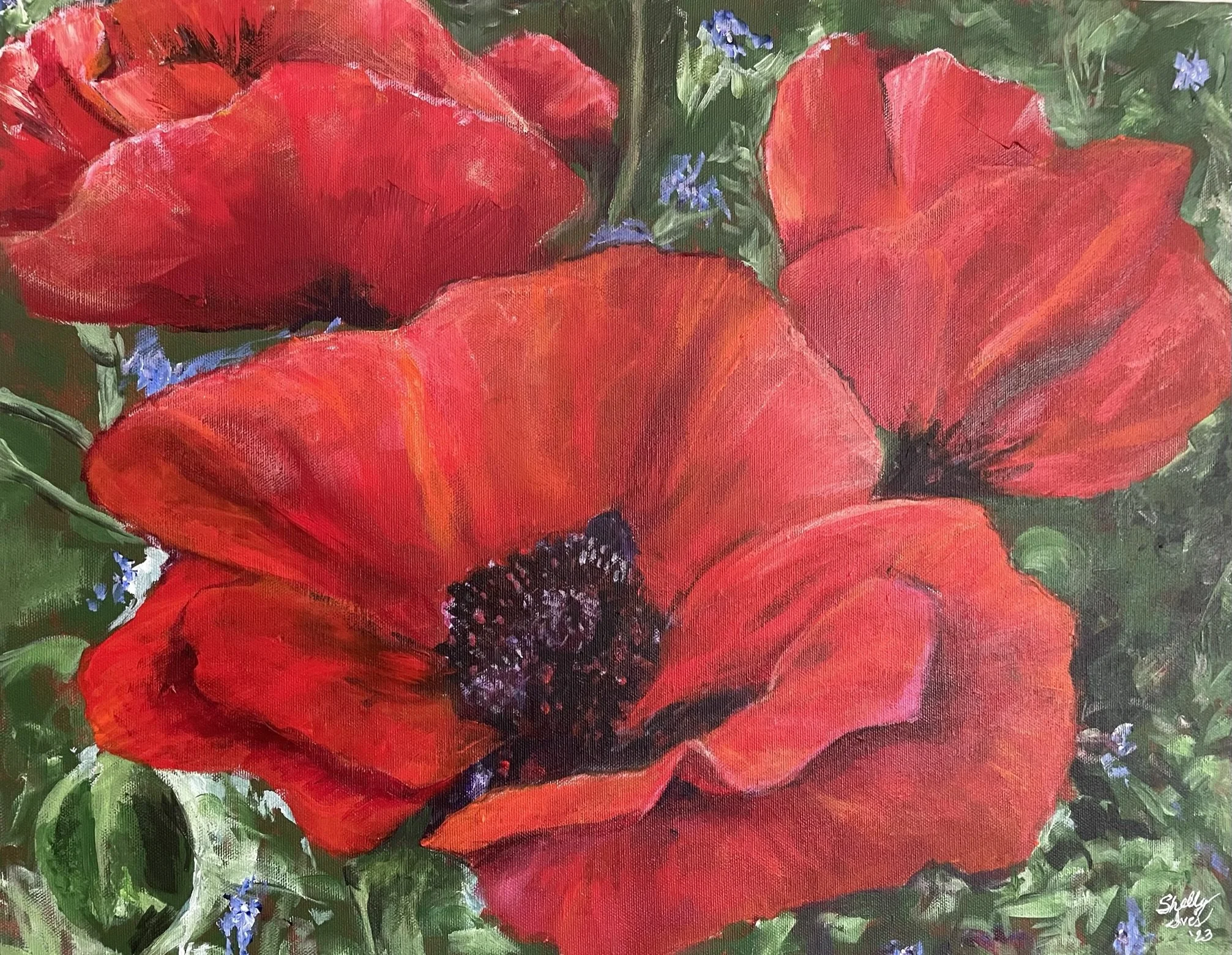 THREE SISTERS  |  18x24in  |  acrylic on canvas  (Collection of the artist)