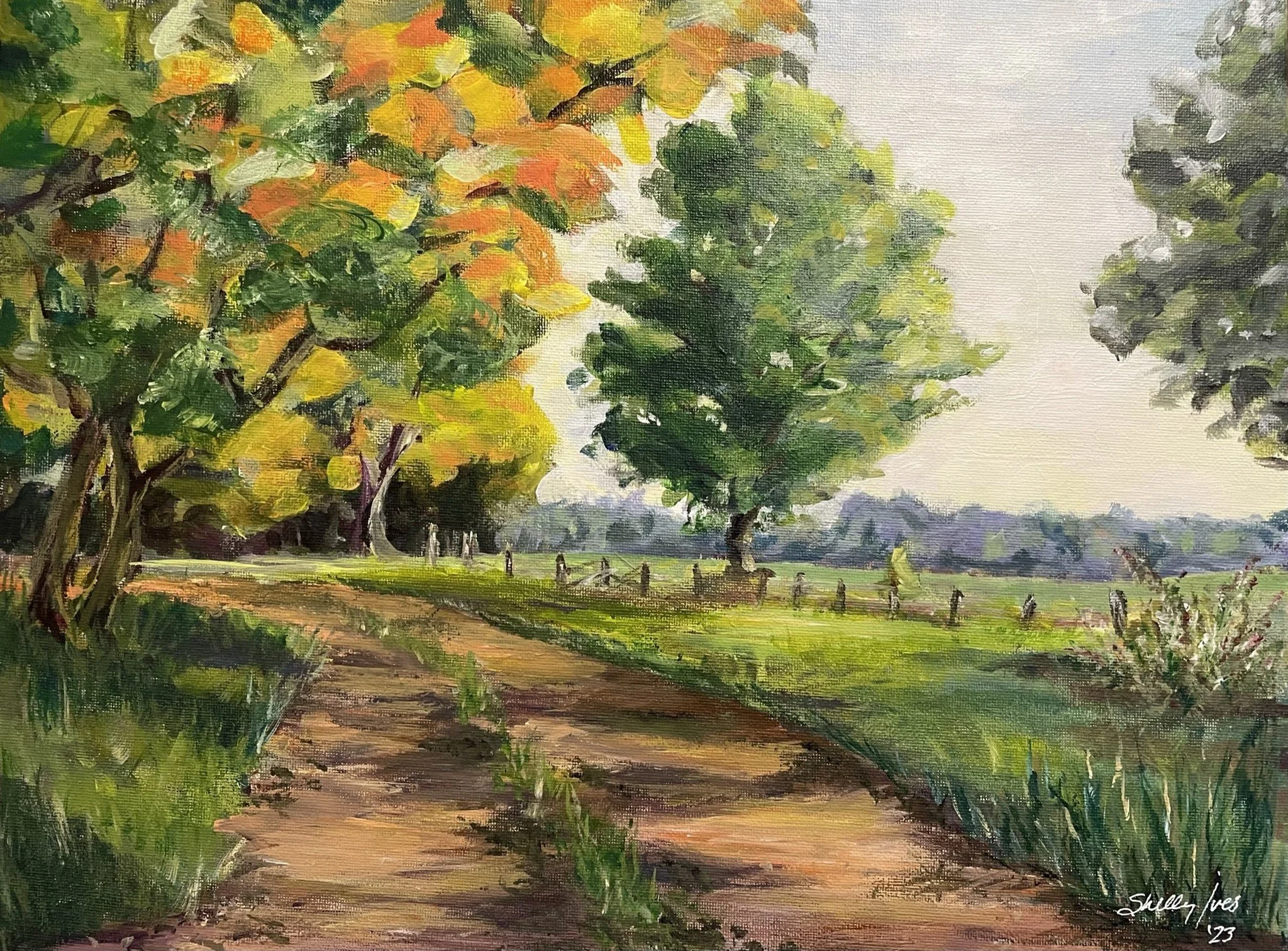 SHADY LANE  |  12x16in  |  acrylic on canvas   |  $200