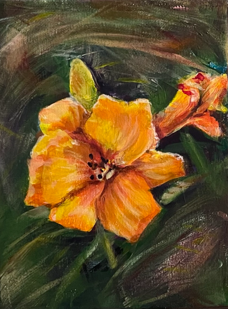 LILY  |  9x6in   |  arcylic on canvas  |  $100